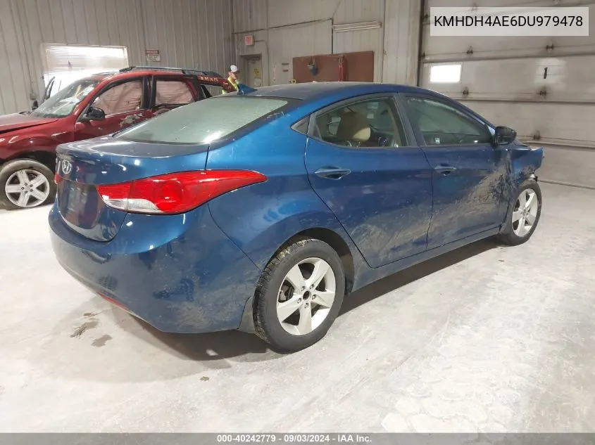 KMHDH4AE6DU979478 2013 Hyundai Elantra Gls