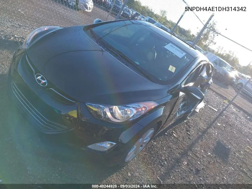 5NPDH4AE1DH314342 2013 Hyundai Elantra Limited