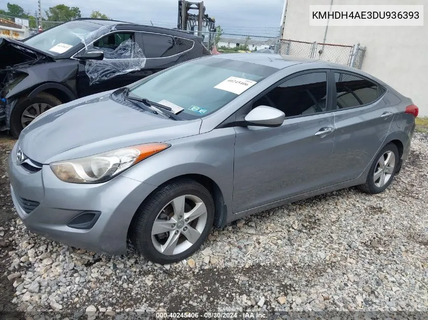 2013 Hyundai Elantra Gls VIN: KMHDH4AE3DU936393 Lot: 40245406