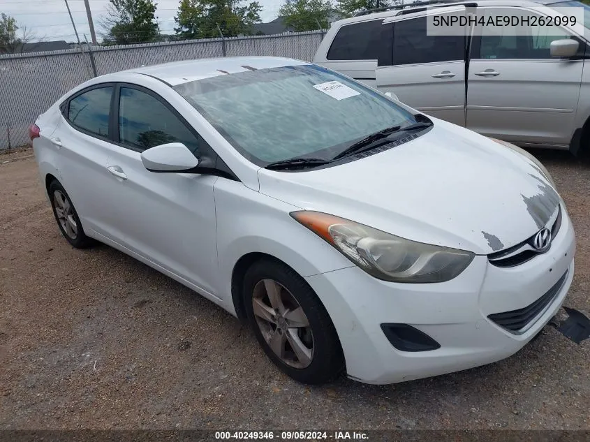 2013 Hyundai Elantra Gls VIN: 5NPDH4AE9DH262099 Lot: 40249346