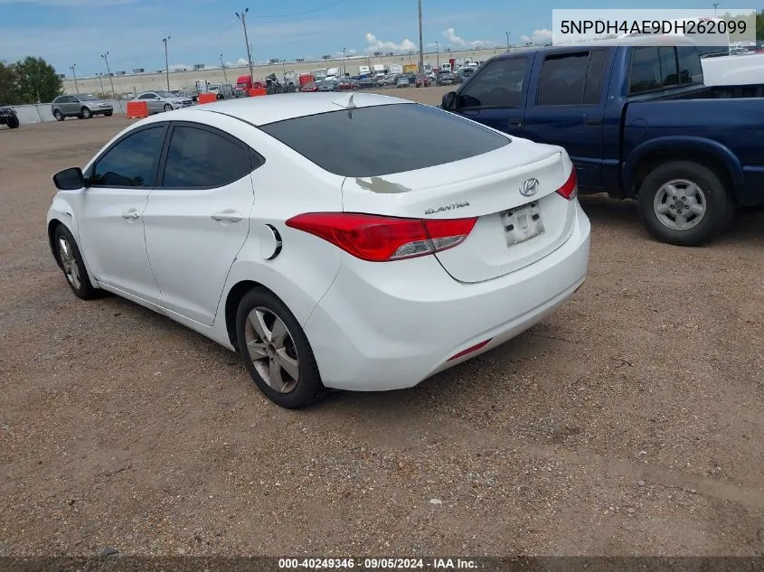 2013 Hyundai Elantra Gls VIN: 5NPDH4AE9DH262099 Lot: 40249346