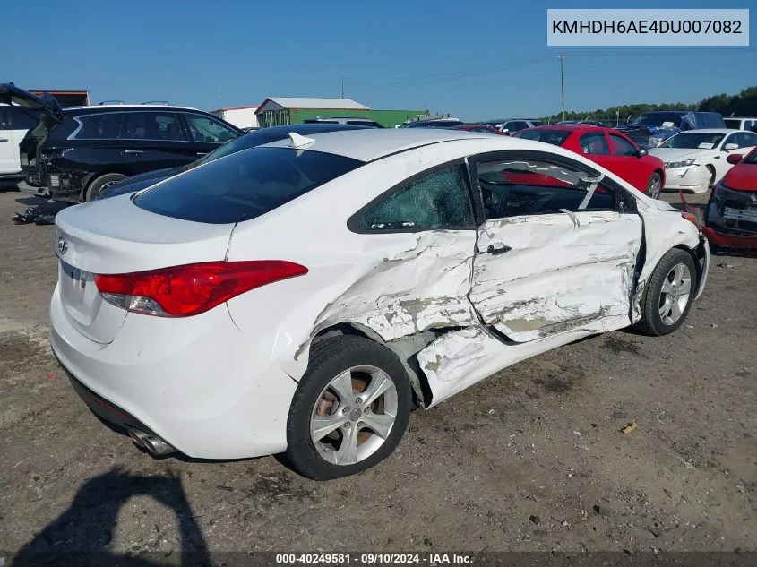 KMHDH6AE4DU007082 2013 Hyundai Elantra Coupe Gs/Se