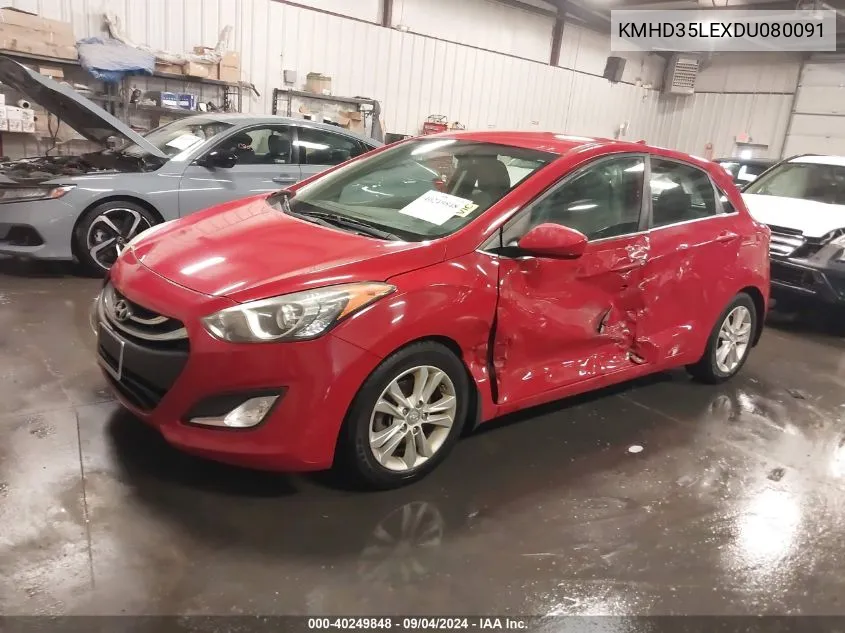 2013 Hyundai Elantra Gt VIN: KMHD35LEXDU080091 Lot: 40249848