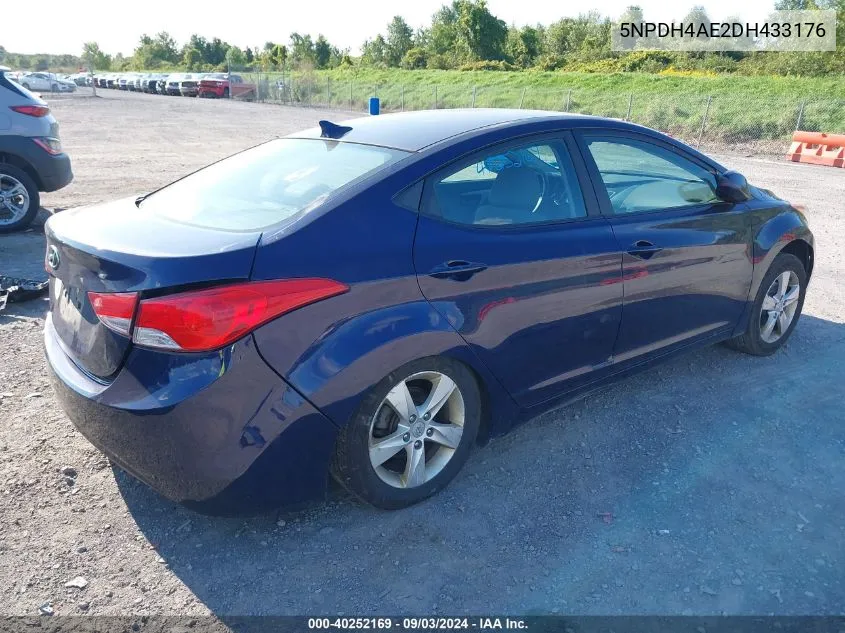 2013 Hyundai Elantra Gls VIN: 5NPDH4AE2DH433176 Lot: 40252169