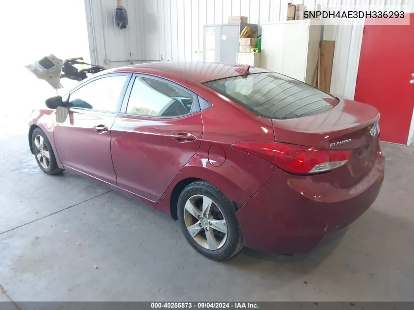 2013 Hyundai Elantra Gls VIN: 5NPDH4AE3DH336293 Lot: 40255873