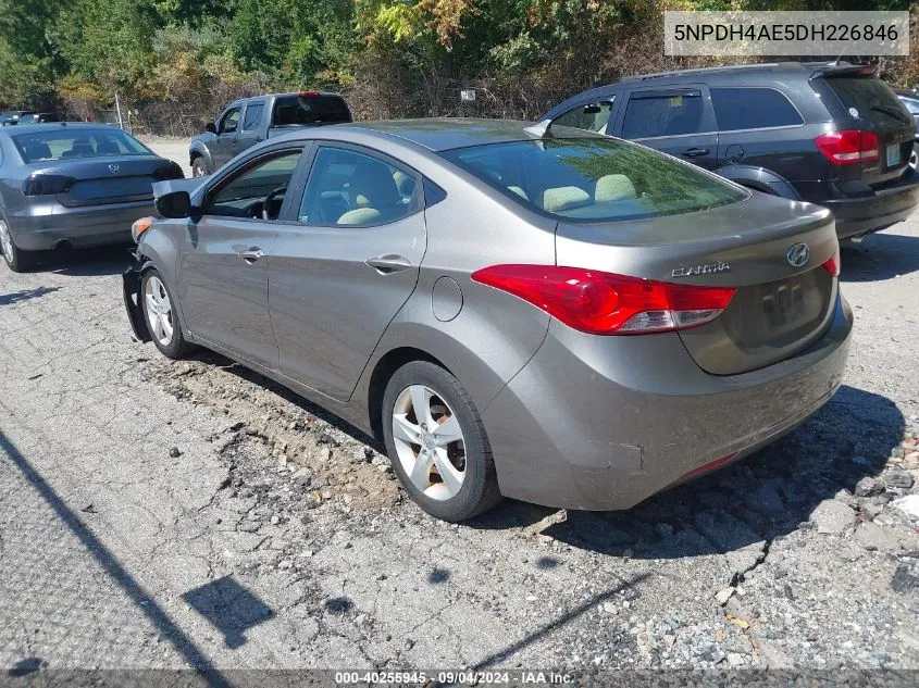 2013 Hyundai Elantra Gls VIN: 5NPDH4AE5DH226846 Lot: 40255945