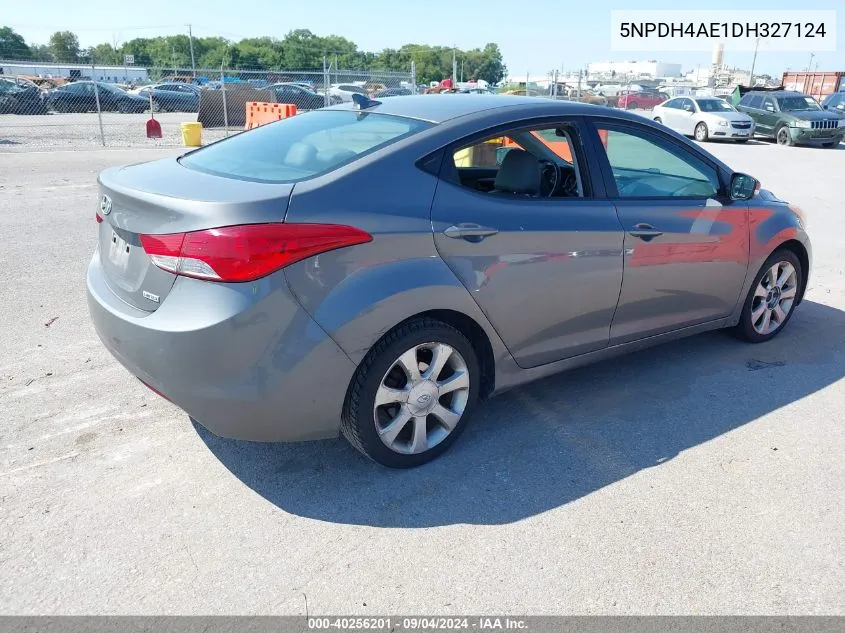 2013 Hyundai Elantra Gls/Limited VIN: 5NPDH4AE1DH327124 Lot: 40256201