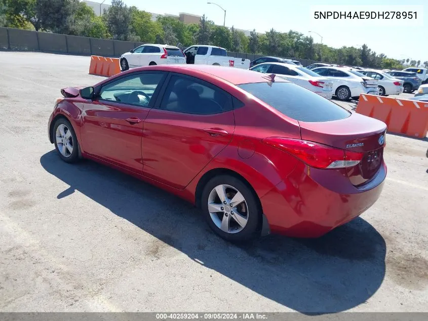 5NPDH4AE9DH278951 2013 Hyundai Elantra Gls