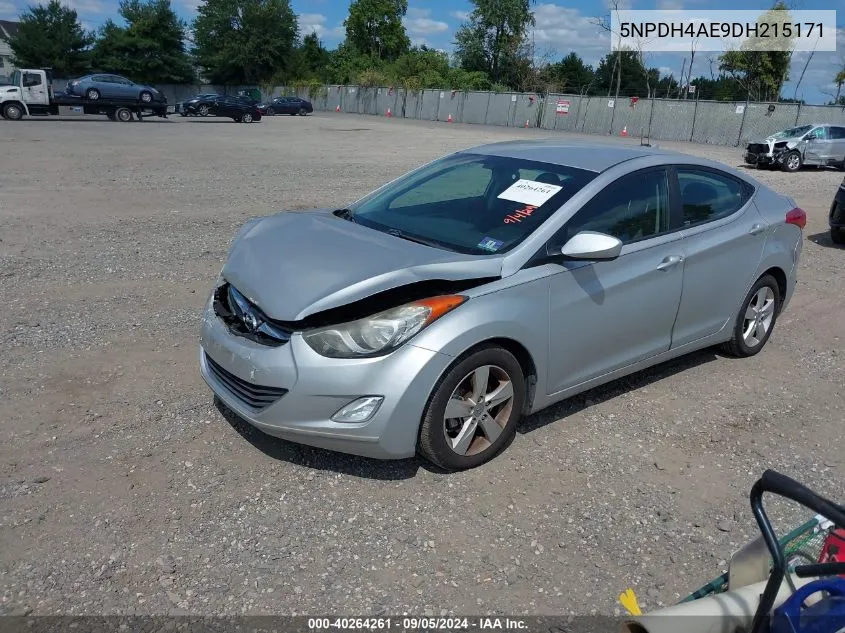 2013 Hyundai Elantra Gls/Limited VIN: 5NPDH4AE9DH215171 Lot: 40264261