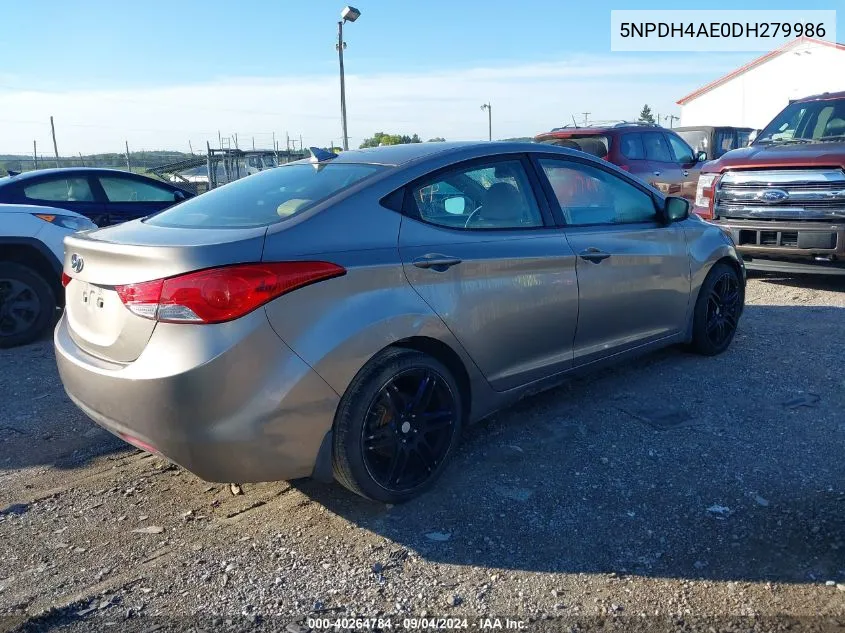 5NPDH4AE0DH279986 2013 Hyundai Elantra Gls