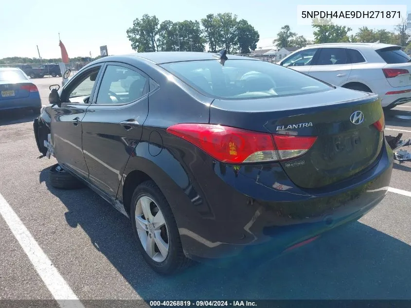 2013 Hyundai Elantra Gls VIN: 5NPDH4AE9DH271871 Lot: 40268819