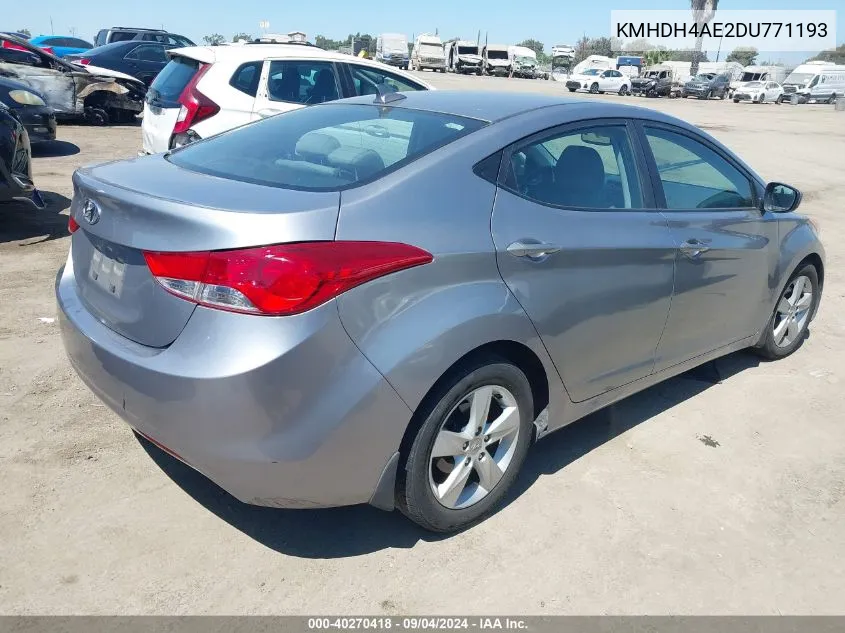 KMHDH4AE2DU771193 2013 Hyundai Elantra Gls (Ulsan Plant)