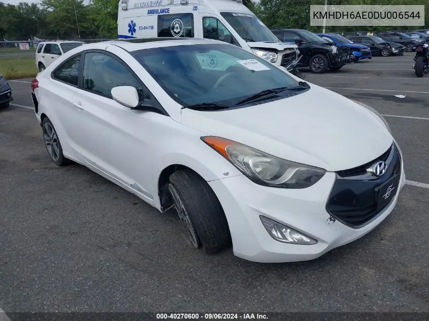 2013 Hyundai Elantra Se VIN: KMHDH6AE0DU006544 Lot: 40270600