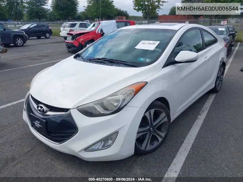 2013 Hyundai Elantra Se VIN: KMHDH6AE0DU006544 Lot: 40270600