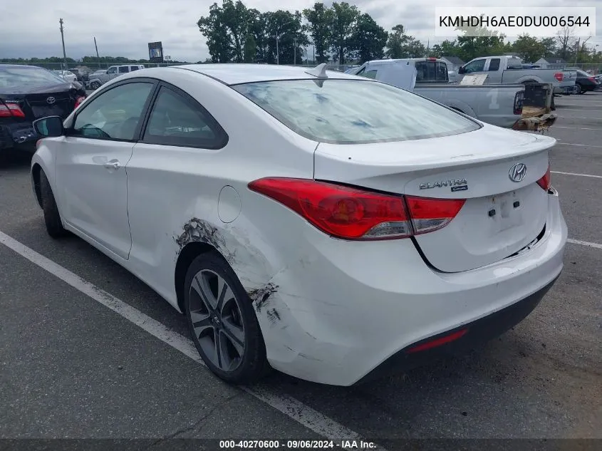 2013 Hyundai Elantra Se VIN: KMHDH6AE0DU006544 Lot: 40270600