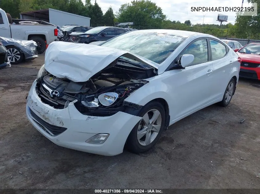 5NPDH4AE1DH292195 2013 Hyundai Elantra Gls