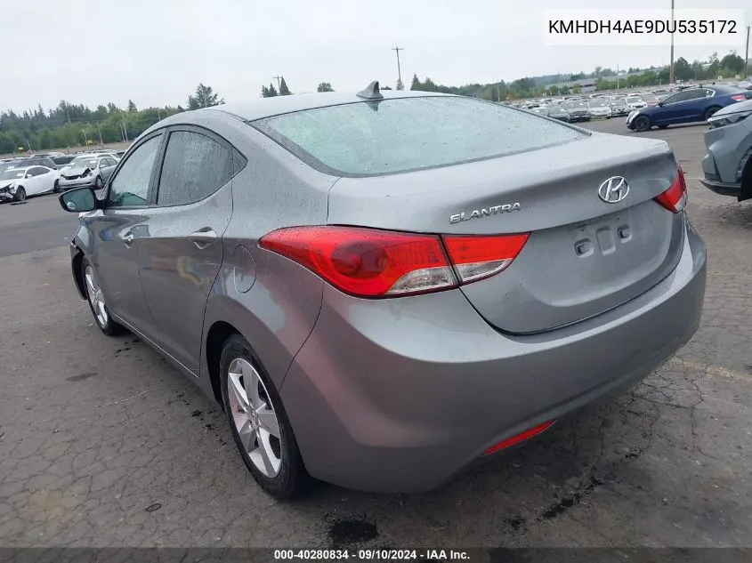 KMHDH4AE9DU535172 2013 Hyundai Elantra Gls