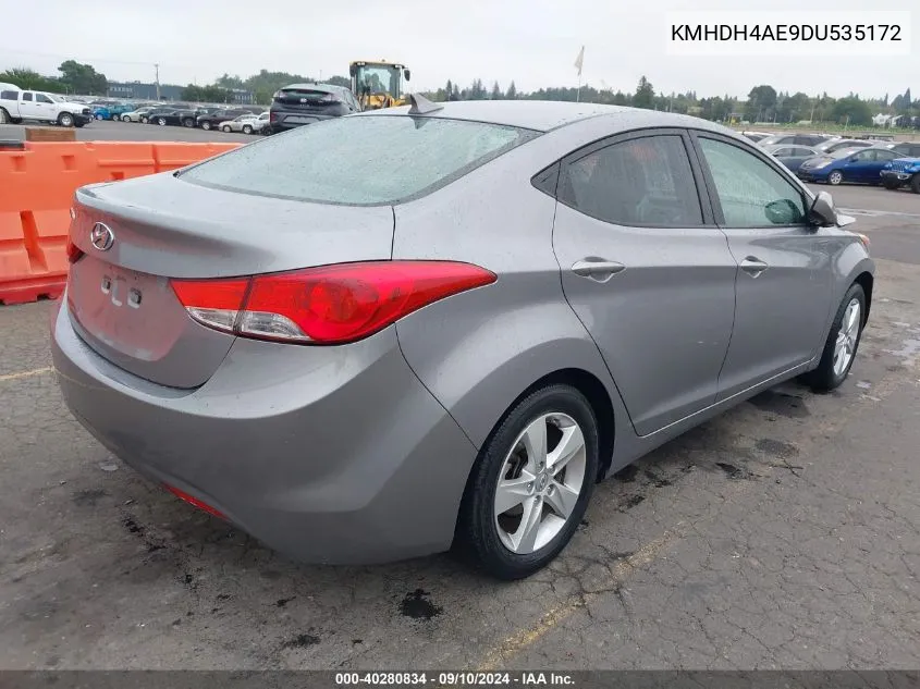 KMHDH4AE9DU535172 2013 Hyundai Elantra Gls