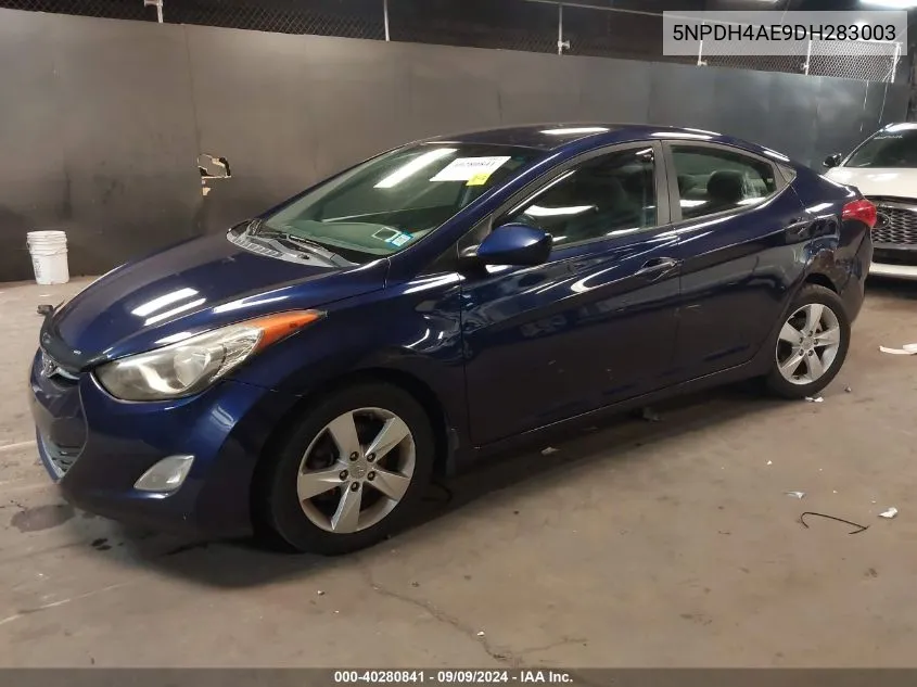 2013 Hyundai Elantra Gls VIN: 5NPDH4AE9DH283003 Lot: 40280841