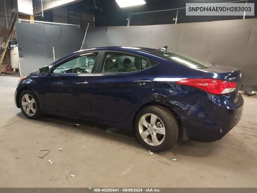 2013 Hyundai Elantra Gls VIN: 5NPDH4AE9DH283003 Lot: 40280841