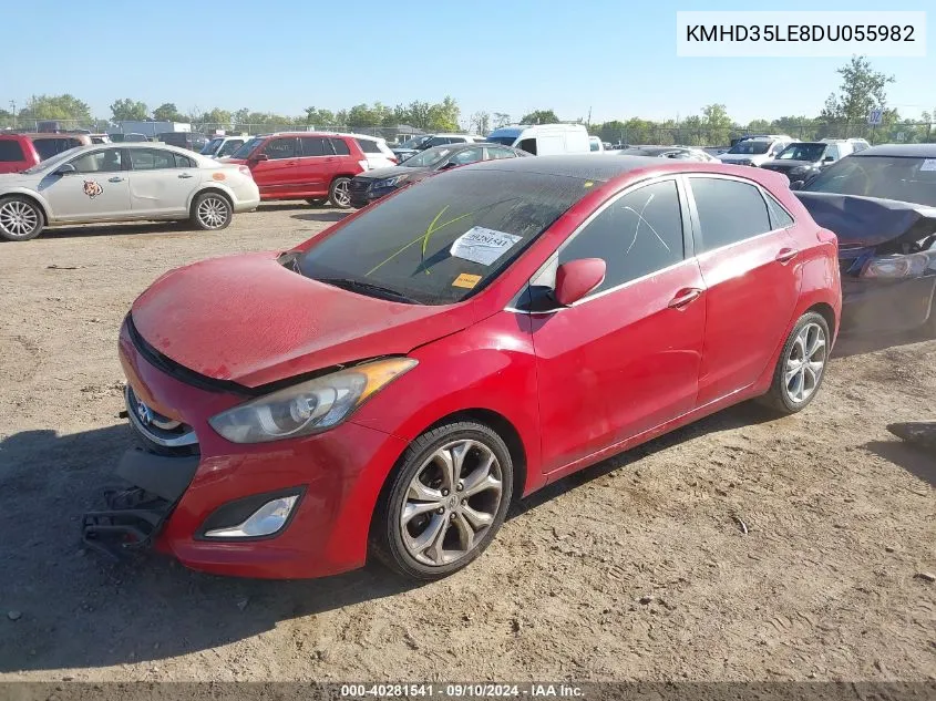 2013 Hyundai Elantra Gt VIN: KMHD35LE8DU055982 Lot: 40281541