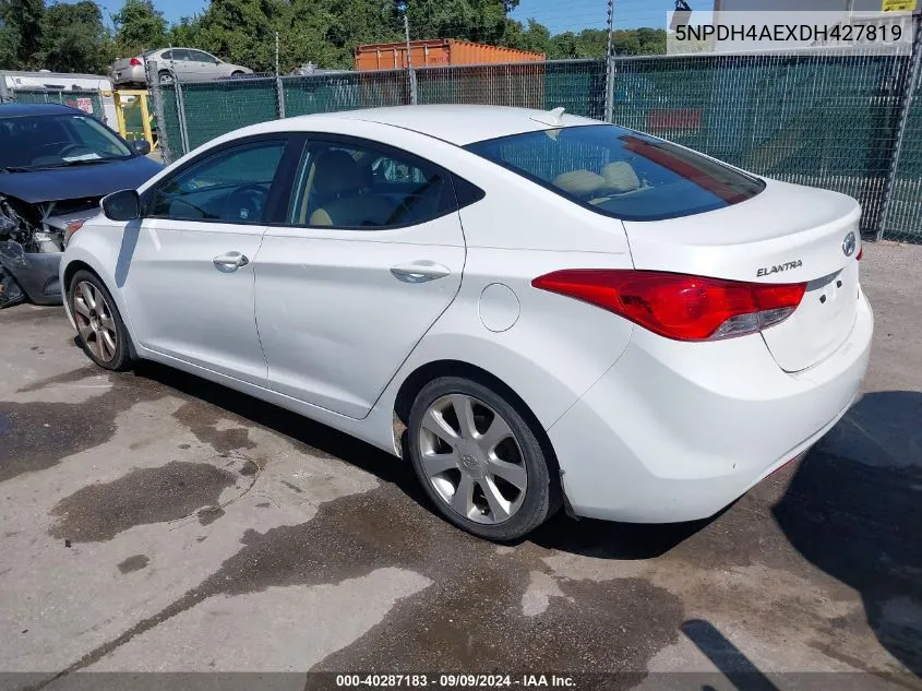 5NPDH4AEXDH427819 2013 Hyundai Elantra Limited