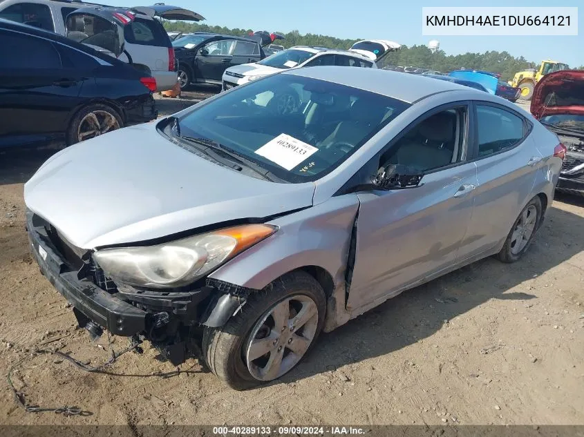 2013 Hyundai Elantra Gls VIN: KMHDH4AE1DU664121 Lot: 40289133