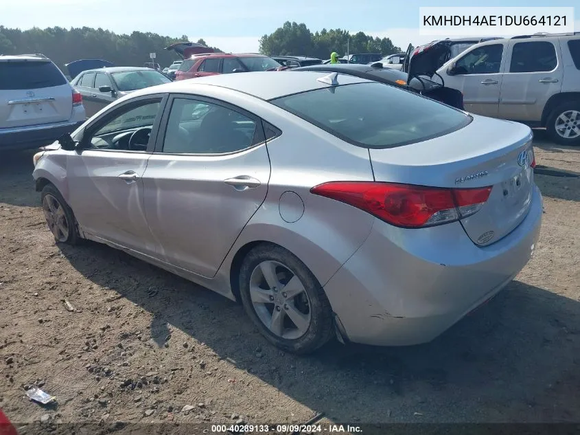 2013 Hyundai Elantra Gls VIN: KMHDH4AE1DU664121 Lot: 40289133