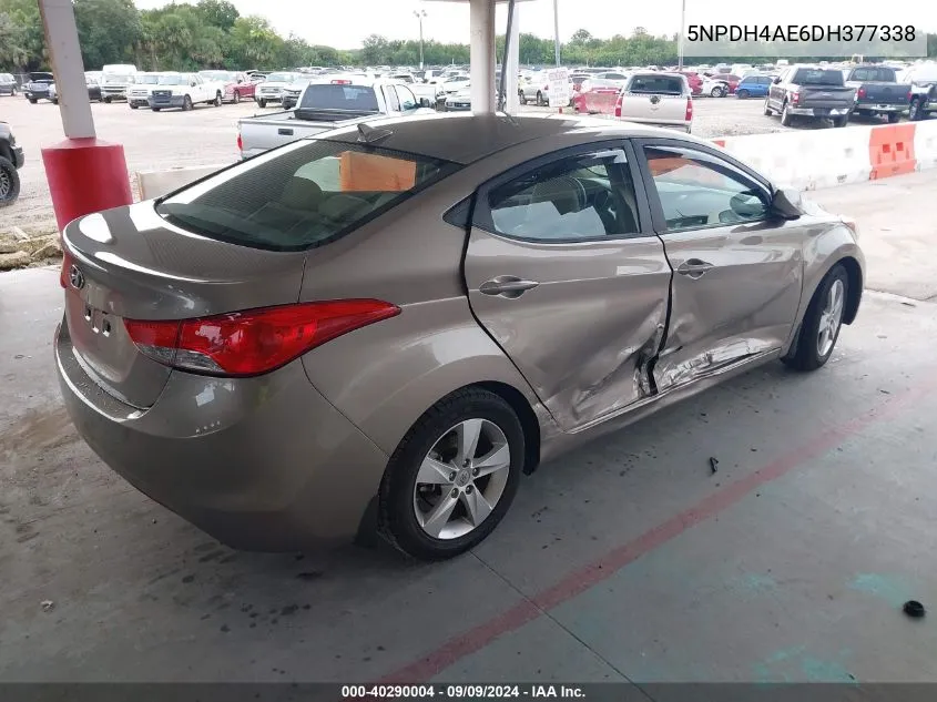 5NPDH4AE6DH377338 2013 Hyundai Elantra Gls