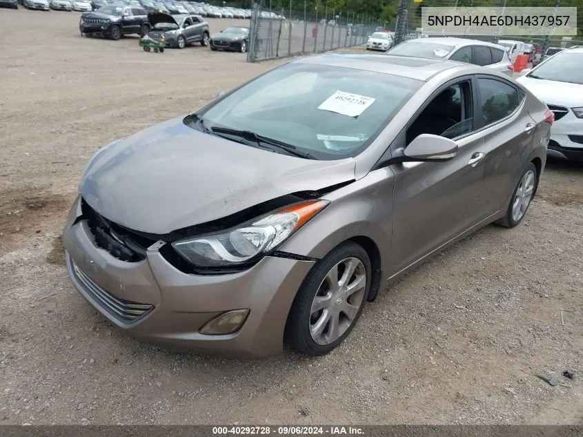 5NPDH4AE6DH437957 2013 Hyundai Elantra Limited