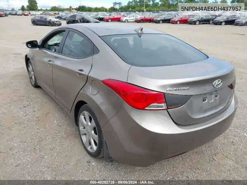 5NPDH4AE6DH437957 2013 Hyundai Elantra Limited