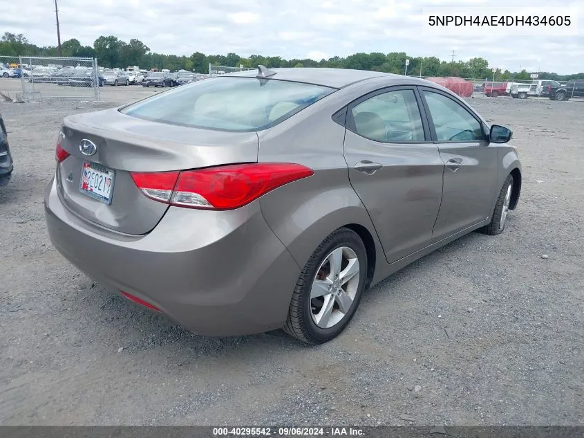 2013 Hyundai Elantra Gls VIN: 5NPDH4AE4DH434605 Lot: 40295542