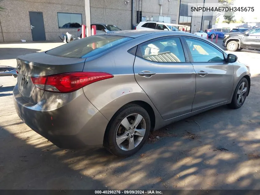 2013 Hyundai Elantra Gls VIN: 5NPDH4AE7DH345675 Lot: 40298276