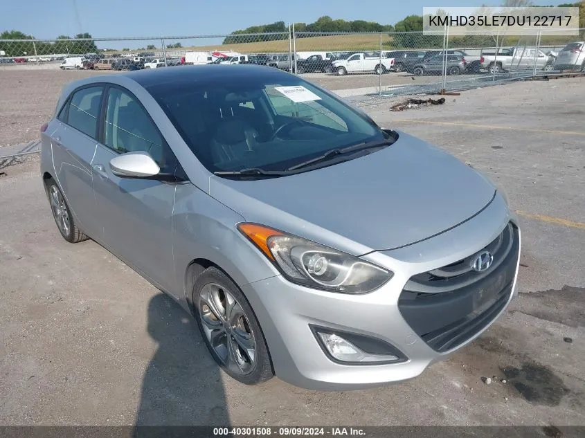 2013 Hyundai Elantra Gt Base W/Blue VIN: KMHD35LE7DU122717 Lot: 40301508