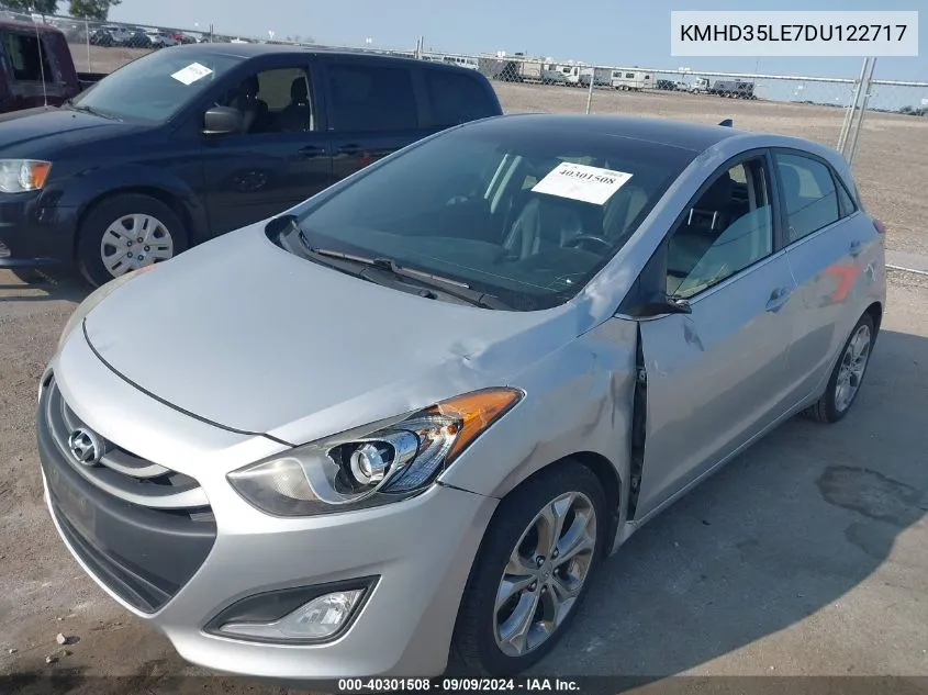 2013 Hyundai Elantra Gt Base W/Blue VIN: KMHD35LE7DU122717 Lot: 40301508