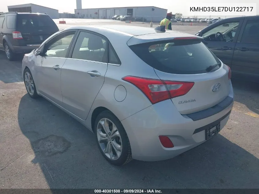 2013 Hyundai Elantra Gt Base W/Blue VIN: KMHD35LE7DU122717 Lot: 40301508