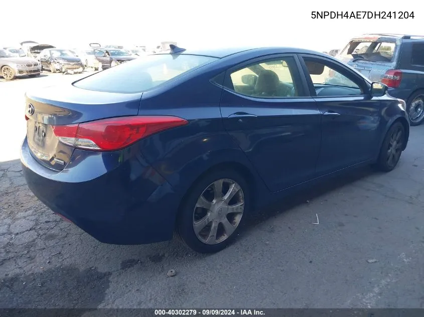 5NPDH4AE7DH241204 2013 Hyundai Elantra Limited