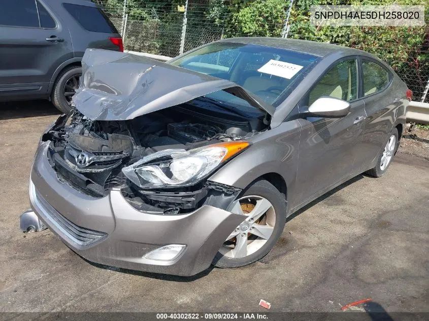 5NPDH4AE5DH258020 2013 Hyundai Elantra Gls