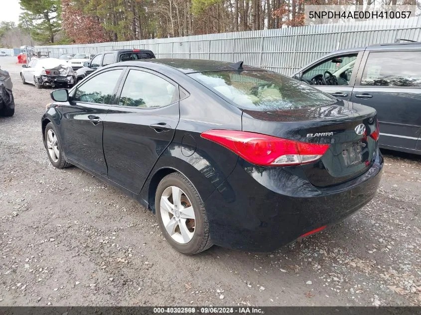 5NPDH4AE0DH410057 2013 Hyundai Elantra Gls Pzev