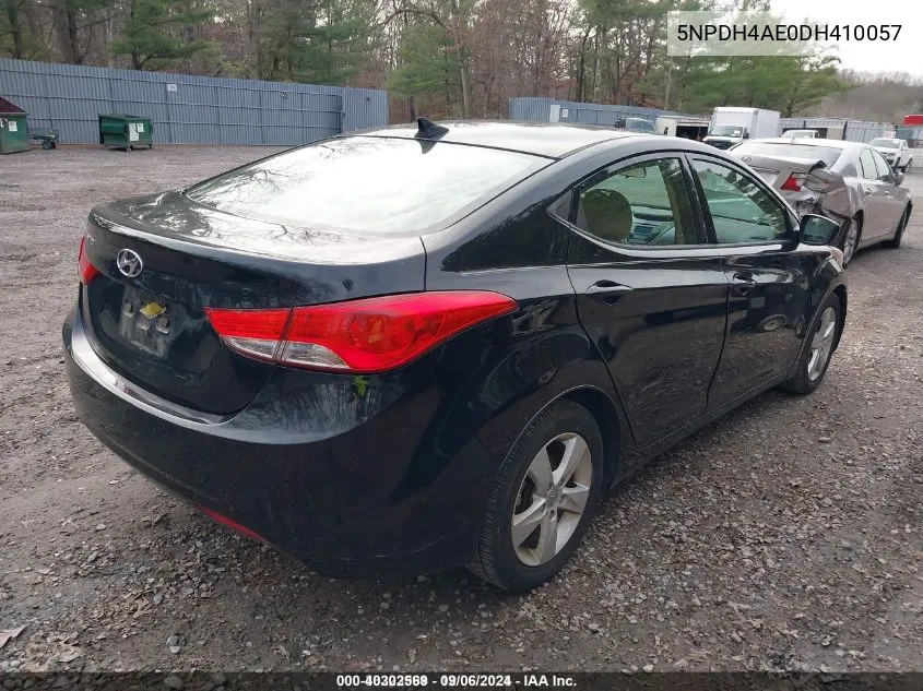 5NPDH4AE0DH410057 2013 Hyundai Elantra Gls Pzev