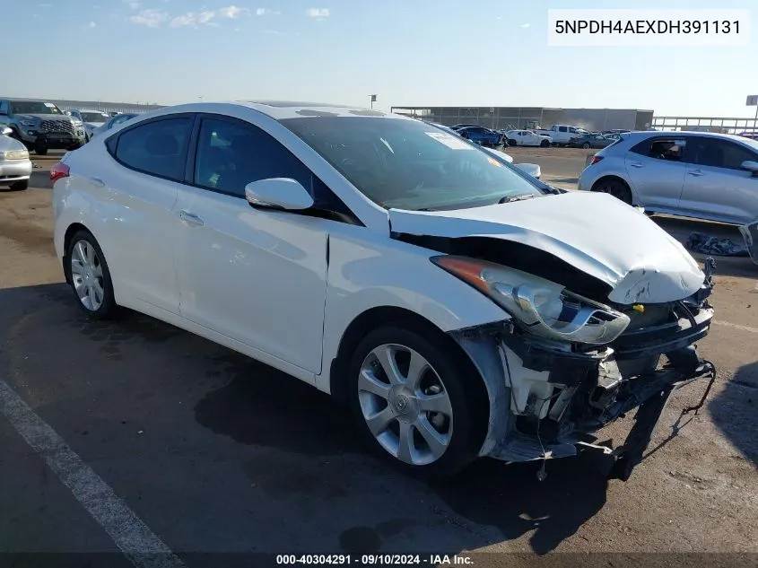 5NPDH4AEXDH391131 2013 Hyundai Elantra Limited