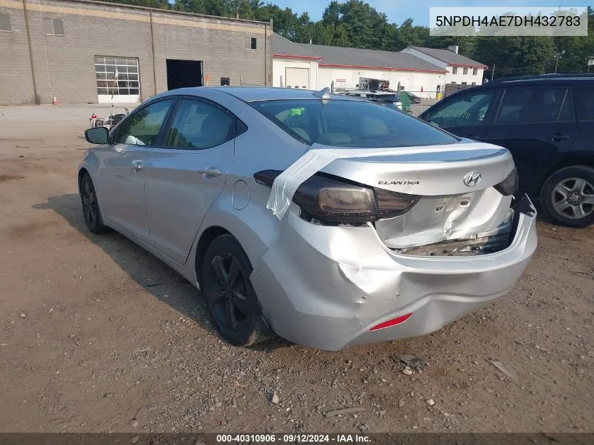 2013 Hyundai Elantra Gls/Limited VIN: 5NPDH4AE7DH432783 Lot: 40310906