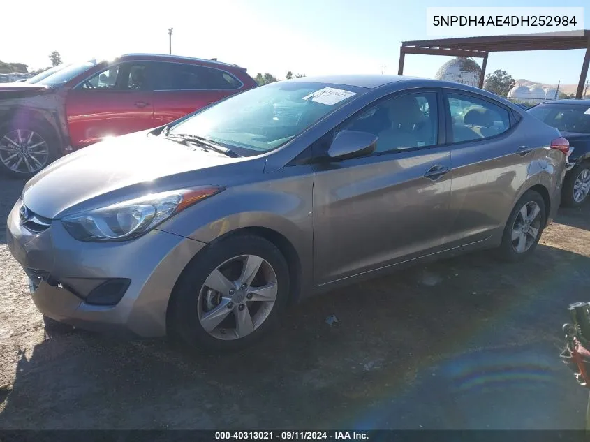 5NPDH4AE4DH252984 2013 Hyundai Elantra Gls