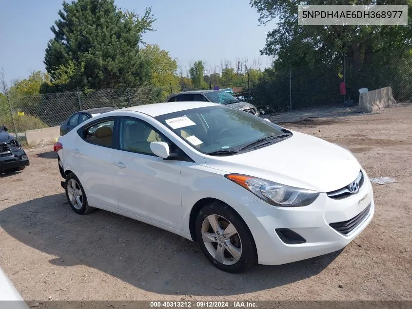 2013 Hyundai Elantra Gls/Limited VIN: 5NPDH4AE6DH368977 Lot: 40313212