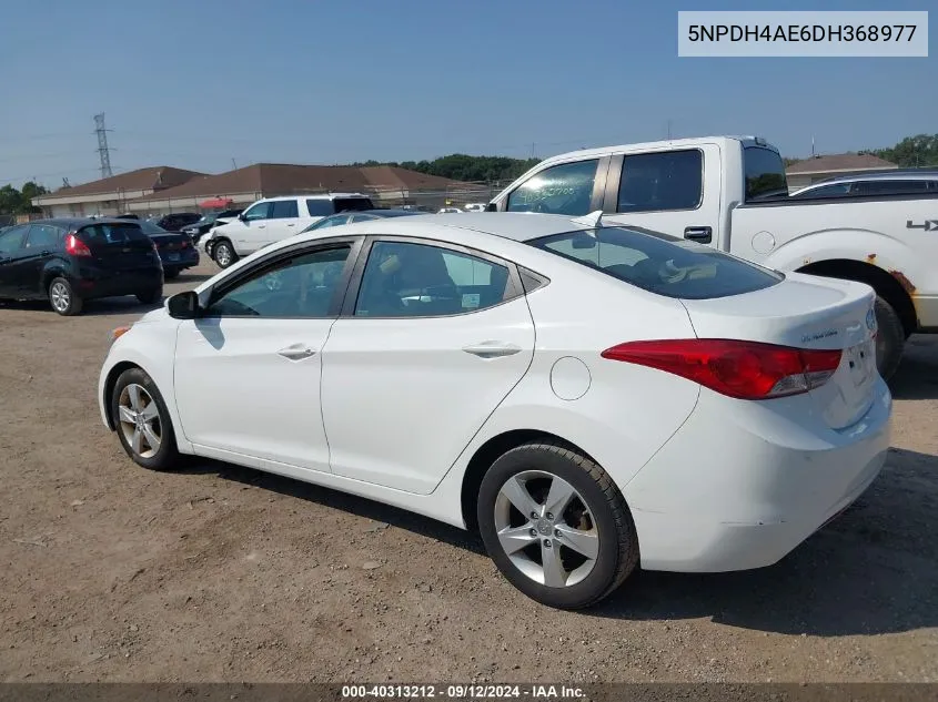 2013 Hyundai Elantra Gls/Limited VIN: 5NPDH4AE6DH368977 Lot: 40313212