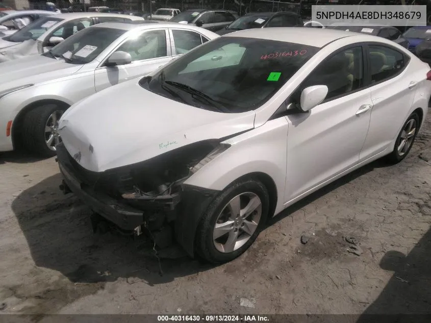 5NPDH4AE8DH348679 2013 Hyundai Elantra Gls/Limited