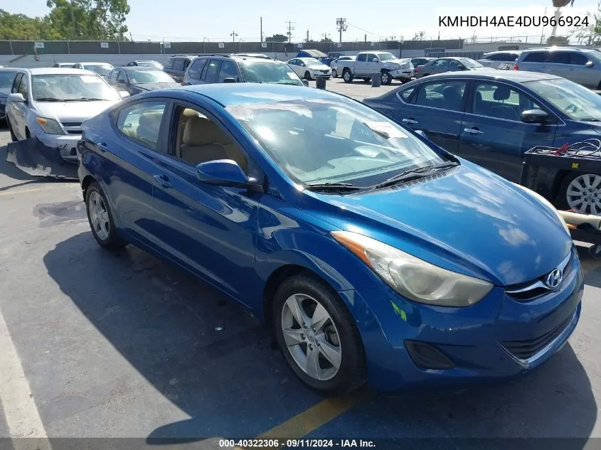 KMHDH4AE4DU966924 2013 Hyundai Elantra Gls