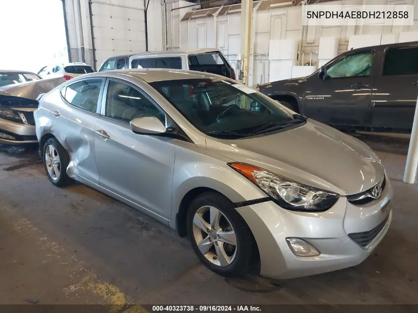 2013 Hyundai Elantra Gls/Limited VIN: 5NPDH4AE8DH212858 Lot: 40323738