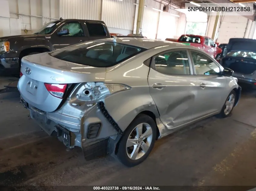 5NPDH4AE8DH212858 2013 Hyundai Elantra Gls/Limited