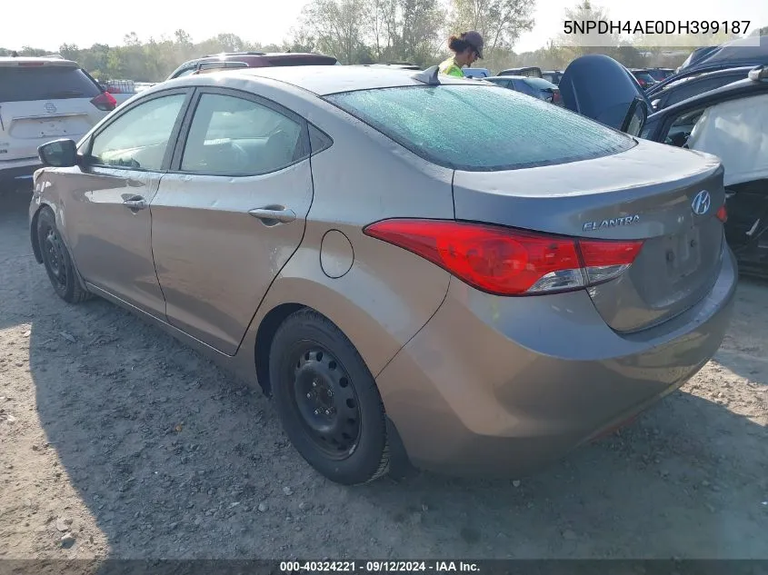 5NPDH4AE0DH399187 2013 Hyundai Elantra Gls/Limited